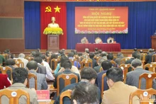 Quang cảnh hội nghị tổng kết thực hiện Nghị quyết 18-NQ/TW ngày 25/10/2017 của Ban Chấp hành Trung ương Đảng khóa XII.