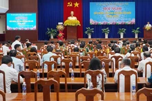 Quang cảnh Hội nghị tuyên dương, tôn vinh các điển hình tiêu biểu năm 2022.