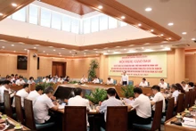Quang cảnh buổi giao ban.