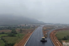 Công trường thi công cao tốc bắc-Nam phía đông đoạn qua tỉnh Hà Tĩnh.