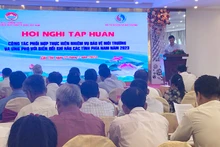 Đại biểu phát biểu ý kiến tại Hội nghị.