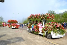 Lễ hội hoa hồng tổ chức tại Sa Pa luôn thu hút du khách trong kỳ nghỉ lễ 30/4 và 1/5. (Ảnh: QUỐC HỒNG)