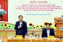 Đồng chí Ngô Đông Hải, Ủy viên Trung ương Đảng, Phó Trưởng Ban Tuyên giáo và Dân vận Trung ương phát biểu tại hội nghị. (Ảnh: TUẤN ANH)
