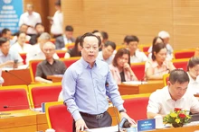 Lãnh đạo Sở Giáo dục và Ðào tạo Hà Nội đối thoại với doanh nghiệp hoạt động, đầu tư trong lĩnh vực giáo dục. 