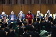Phó Chủ tịch nước Võ Thị Ánh Xuân tham dự Lễ nhậm chức của Tổng thống Indonesia Prabowo Subianto, ngày 20/10/2024. (Ảnh: TTXVN)