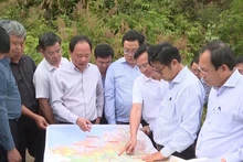 Lãnh đạo hai tỉnh Lâm Đồng và Đắk Nông khảo sát thực địa việc mở đường kết nối hai tỉnh.