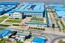 Khu công nghiệp Mỹ Thuận nằm trên địa bàn huyện Mỹ Lộc, tỉnh Nam Định đã thu hút được nhiều dự án đầu tư FDI. (Ảnh: TRẦN KHÁNH)