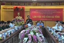Đồng chí Phan Văn Giang đề nghị tỉnh Hà Tĩnh làm tốt công tác an sinh xã hội, chính sách hậu phương quân đội.