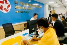 Bộ phận tiếp nhận và trả kết quả hành chính tại quận Ngô Quyền, thành phố Hải Phòng. (Ảnh QUANG DŨNG)