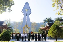 Đài tưởng niệm liệt sĩ Pò Hèn ở xã Hải Sơn, thành phố Móng Cái, tỉnh Quảng Ninh.