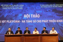 Các chuyên gia thảo luận tại hội thảo "AI IoT Platform - Hạ tầng số cho phát triển kinh tế"