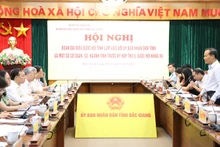 Đoàn Đại biểu quốc hội tỉnh Bắc Giang làm việc với Ủy ban nhân dân tỉnh.
