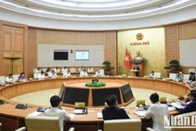 Phiên họp Chính phủ thường kỳ tháng 4 (Ảnh: TRẦN HẢI)