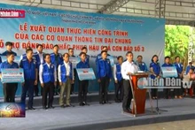 Xuất quân hỗ trợ đồng bào khắc phục hậu quả bão số 3
