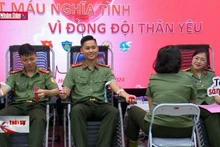 Lan tỏa phong trào hiến máu trong Công an nhân dân