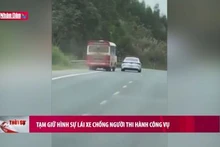 Tạm giữ hình sự lái xe chống người thi hành công vụ