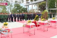 An táng liệt sĩ chiến đấu bảo vệ biên giới phía Bắc