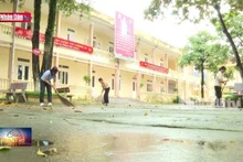 Bảo đảm an toàn khi học sinh trở lại trường sau bão lũ