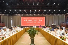 Quang cảnh kỳ họp thứ 8 Hội đồng Lý luận Trung ương nhiệm kỳ 2021-2026.