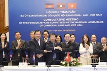 Các cơ chế hợp tác giữa Quốc hội ba nước được duy trì hiệu quả. (Ảnh TTXVN)