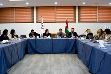 Đoàn công tác Việt Nam trong buổi thăm và làm việc tại Jordan.
