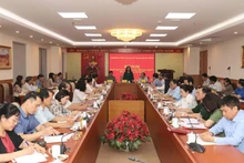 Quang cảnh Hội nghị sơ kết công tác của Hội đồng Công tác quần chúng Trung ương.