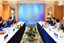 Toàn cảnh buổi hội đàm.