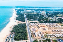 Khu du lịch cao cấp ở biển Gio Hải, huyện Gio Linh đang được đầu tư. 