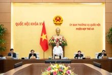 Chủ tịch Quốc hội Trần Thanh Mẫn chủ trì và điều hành phiên họp thứ 43 của Ủy ban Thường vụ Quốc hội thông qua nhiều nội dung đặc biệt quan trọng. Nguồn: Quochoi.vn