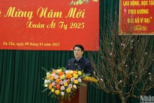 Chủ tịch nước Lương Cường thăm, chúc Tết tại xã Pa Tần.