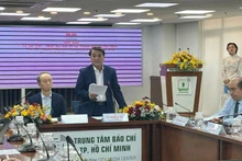 Ông Lê Trường Duy, Phó Giám đốc Sở Ngoại vụ Thành phố Hồ Chí Minh, thông tin tại buổi họp báo.