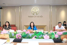 Bí thư Thành ủy Hà Nội Bùi Thị Minh Hoài chủ trì họp Ban Thường vụ Thành ủy Hà Nội chỉ đạo công tác phòng chống lụt bão trên địa bàn thành phố.