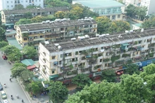 Khu tập thể Giảng Võ được xây dựng cách đây hơn 50 năm. 