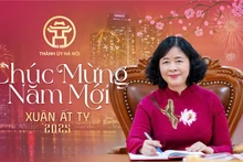 Đồng chí Bùi Thị Minh Hoài, Ủy viên Bộ Chính trị, Bí thư Thành ủy Hà Nội, Trưởng đoàn đại biểu Quốc hội thành phố Hà Nội. (Ảnh: TIẾN TUẤN)