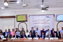 Đoàn lãnh đạo thành phố Đà Nẵng dự hội nghị xúc tiến hợp tác đầu tư thương mại, du lịch tại Mumbai (Ấn Độ). Ảnh: Quang Cường