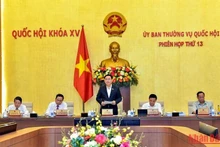 Phiên họp thứ 13 Ủy ban Thường vụ Quốc hội. (Ảnh Duy Linh)