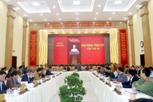 Quang cảnh kỳ họp thứ 10 của Ban Chấp hành Đảng bộ tỉnh Lâm Đồng khóa XI. 