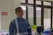 Cơ quan Công an thi hành Lệnh bắt Lộc Văn Thế tại nơi làm việc. (Ảnh: Công an Cao Bằng cung cấp).