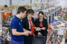 Agribank ưu tiên nguồn vốn tài trợ các dự án “xanh hóa dệt may”. (Ảnh Thủy Anh)