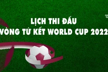 Lịch thi đấu vòng tứ kết World Cup Qatar 2022