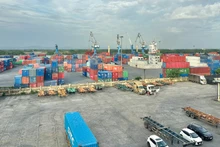 Hoạt động cảng biển Hải Phòng diễn ra sôi nổi, nhộn nhịp.