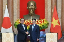 Chủ tịch nước Lương Cường và Thủ tướng Nhật Bản Ishiba Shigeru.