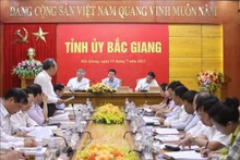 Toàn cảnh buổi làm việc. Ảnh: TTXVN
