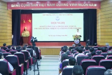 Toàn cảnh Hội nghị sơ kết công tác thông tin và truyền thông 6 tháng đầu năm, triển khai nhiệm vụ 6 tháng cuối năm 2023.