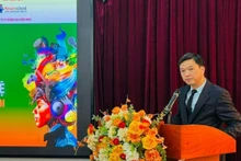 Ông Lưu Hoàng Long, Cục trưởng Cục Sở hữu trí tuệ (Bộ Khoa học và Công nghệ) phát biểu tại hội thảo. (Ảnh: BÍCH LIÊN)