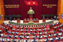 Hội nghị Trung ương 11 diễn ra từ ngày 10-12/4 tại Thủ đô Hà Nội. (Ảnh: TTXVN)