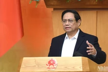 [Ảnh] Thủ tướng Phạm Minh Chính chủ trì họp Chính phủ chuyên đề xây dựng pháp luật tháng 1/2024