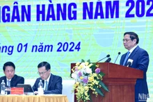 [Ảnh] Thủ tướng dự Hội nghị triển khai nhiệm vụ ngành ngân hàng năm 2024