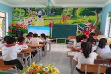 Một tiết dạy đổi mới phương pháp dạy học tại Trường tiểu học Kỳ Hà, thị xã Kỳ Anh, tỉnh Hà Tĩnh.