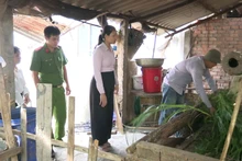 Một người lầm lỗi chăm sóc đàn vật nuôi từ nguồn vốn vay của nhà nước. 
